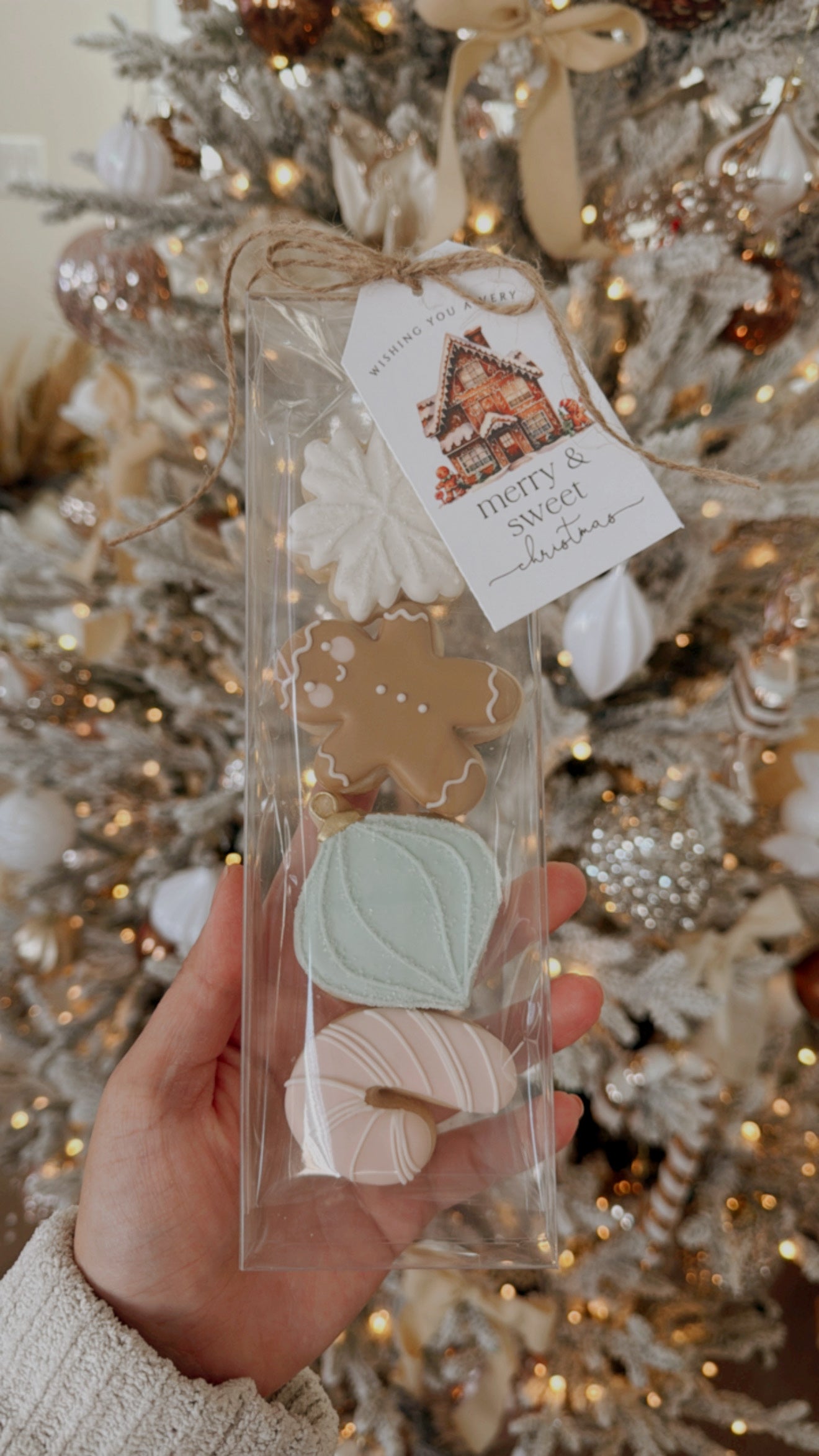 Gingerbread man - 4pc mini cookies set (Christmas Presale 2025 - Local pickup ONLY)
