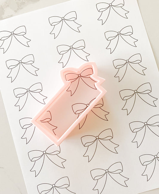 Bows royal icing transfer sheet / Instant digital download