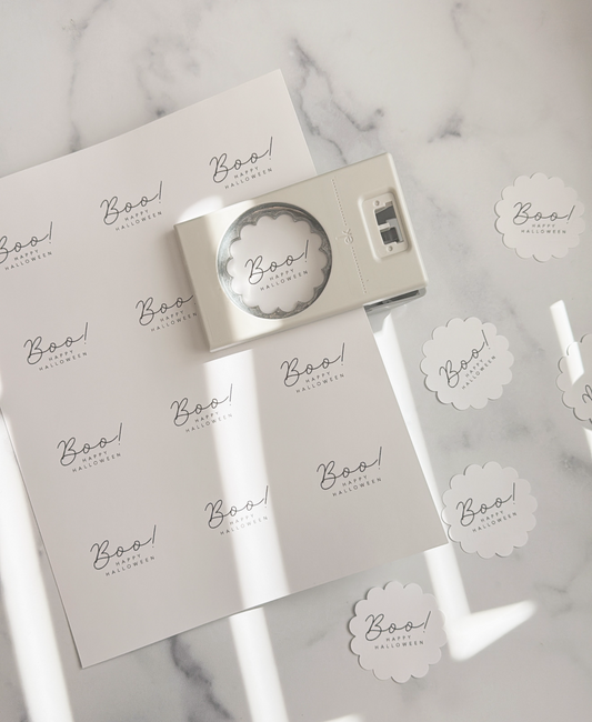 Boo! Happy Halloween template / Instant digital download