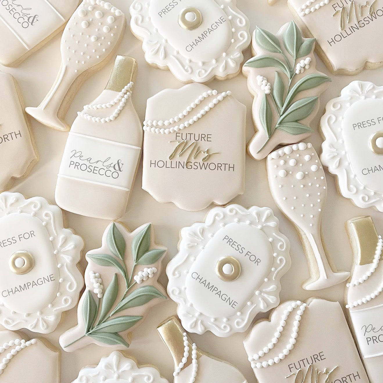 Press for champagne doorbell plaque cookie cutter