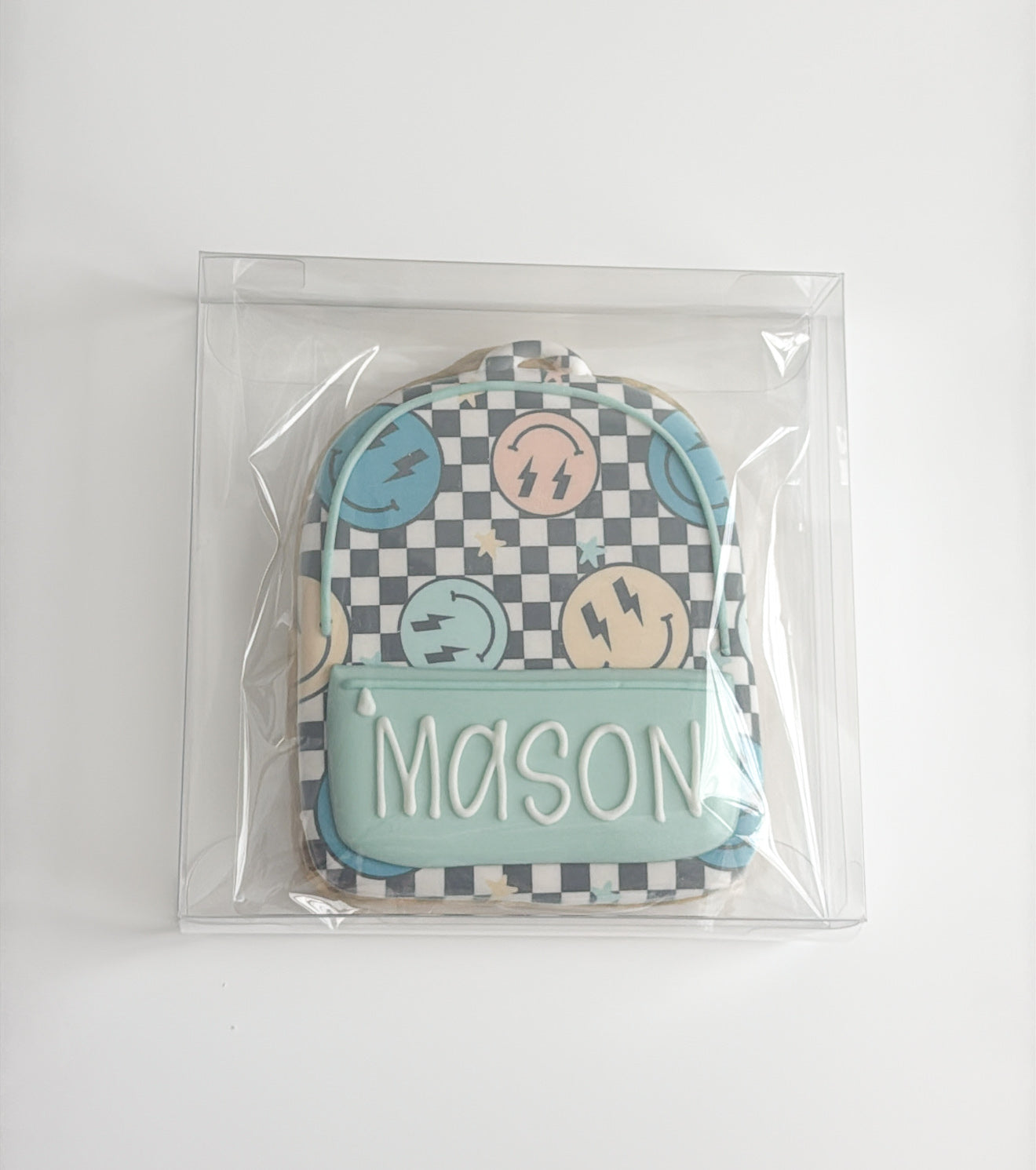 Mint Backpack - Personalized Single Cookie (Back To School Cookie Presale 2026 - Local pickup ONLY)