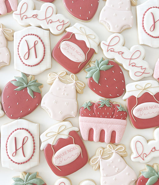 Strawberry carton cookie cutter