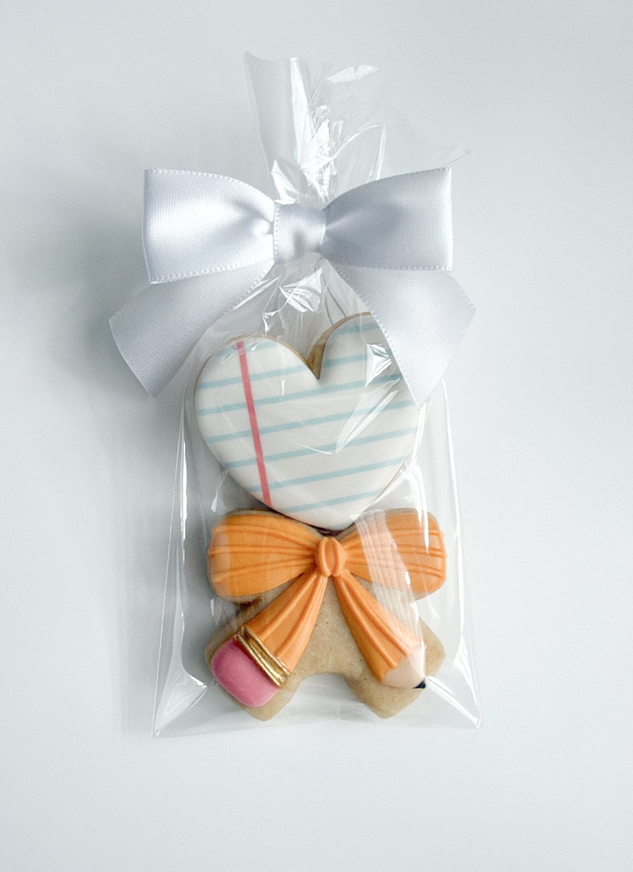 Pencil Bow - 2pc Mini Cookies (Back To School Cookie Presale 2026 - Local pickup ONLY)