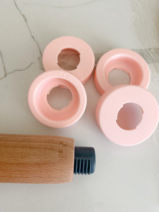 Rolling pin guide set no. 2 / compatible with Joseph Joseph rolling pin (color may vary)