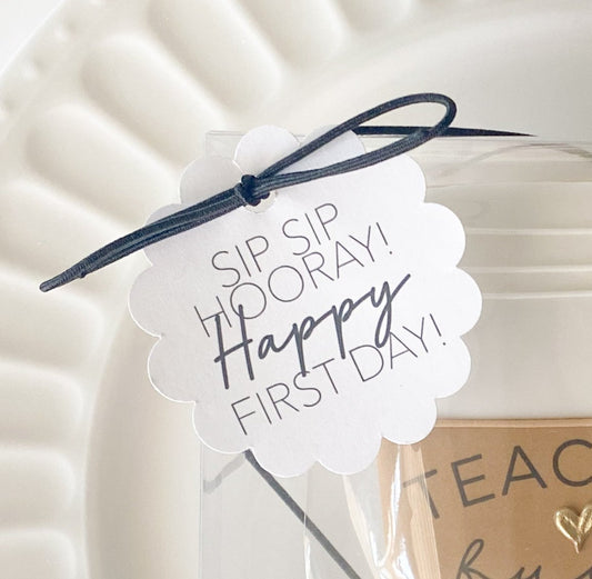 Sip sip hooray happy first day templates / Instant digital download