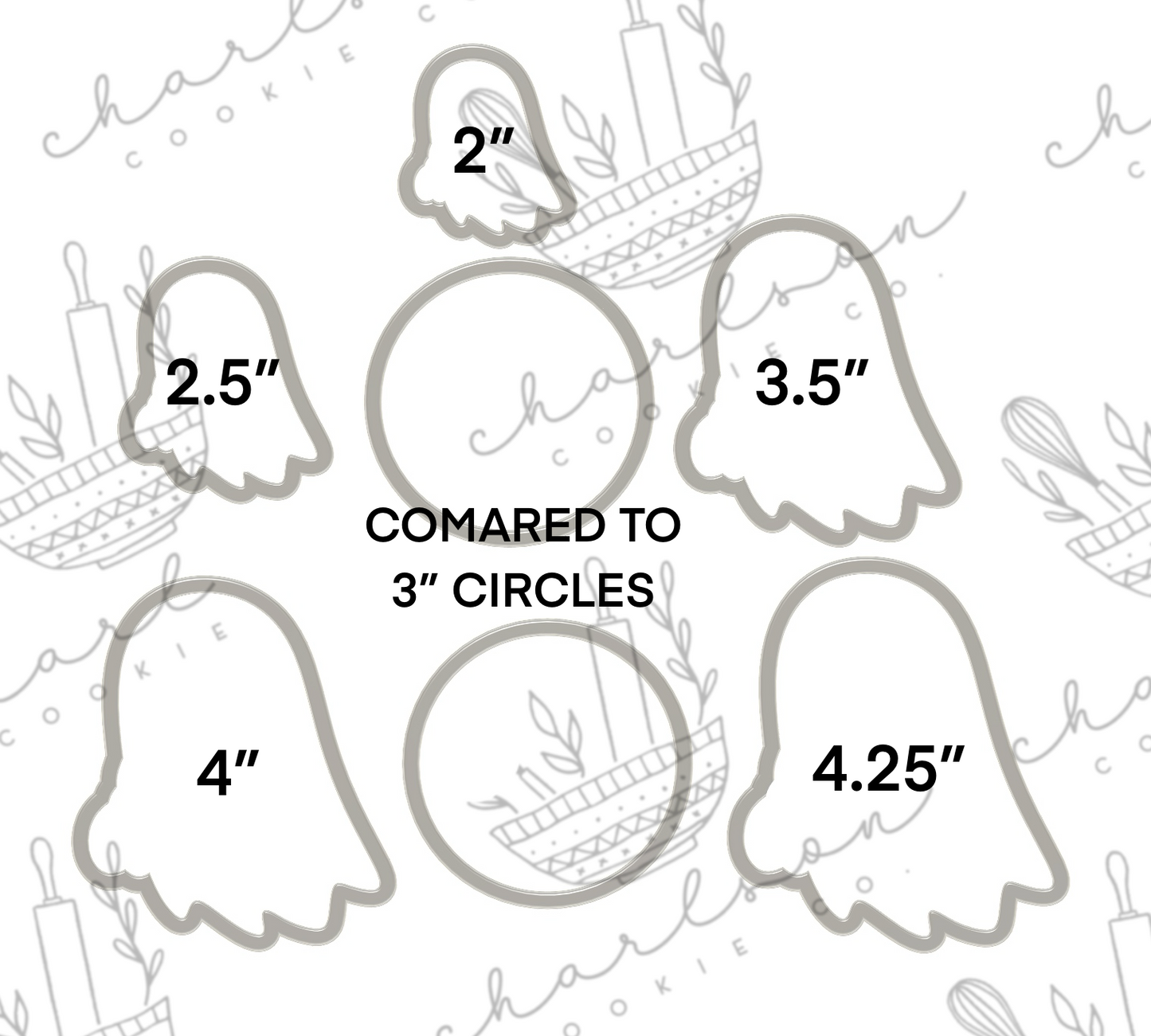 Ghost no. 2 cookie cutter