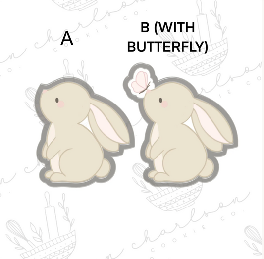 Bunny no. 4 cookie cutter (k_sweetdesigns)