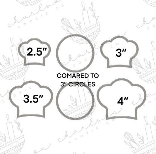Chef's hat cookie cutter