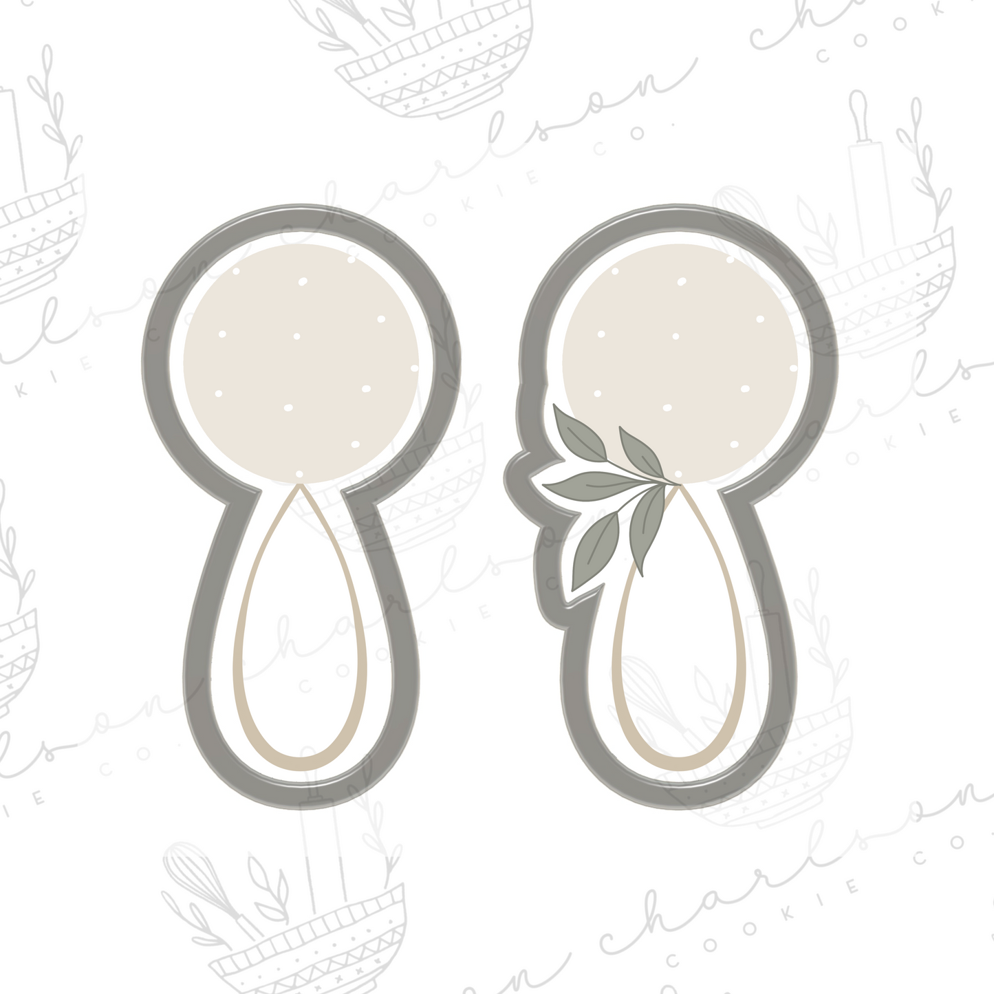 Baby rattle no. 3 cookie cutter