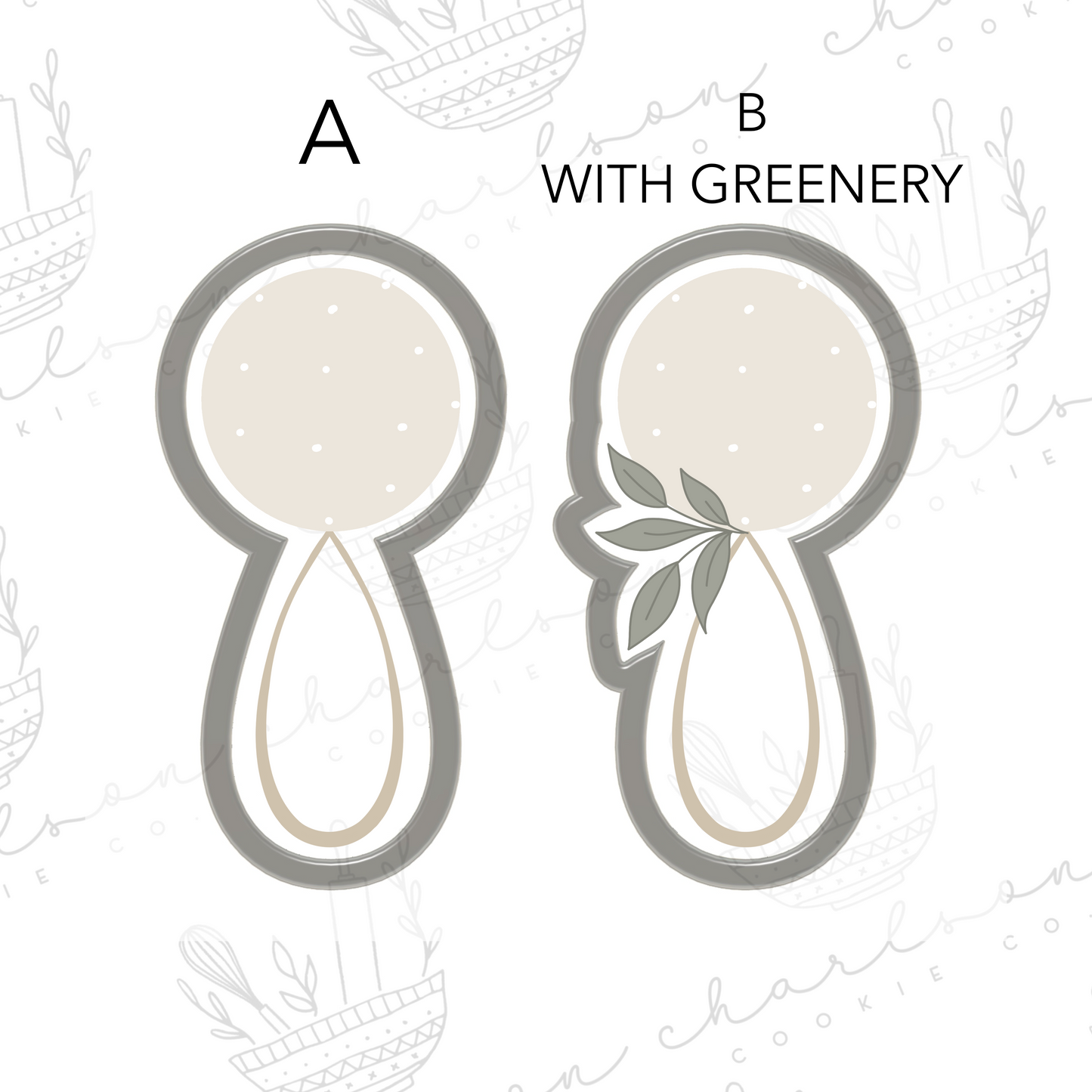 Baby rattle no. 3 cookie cutter