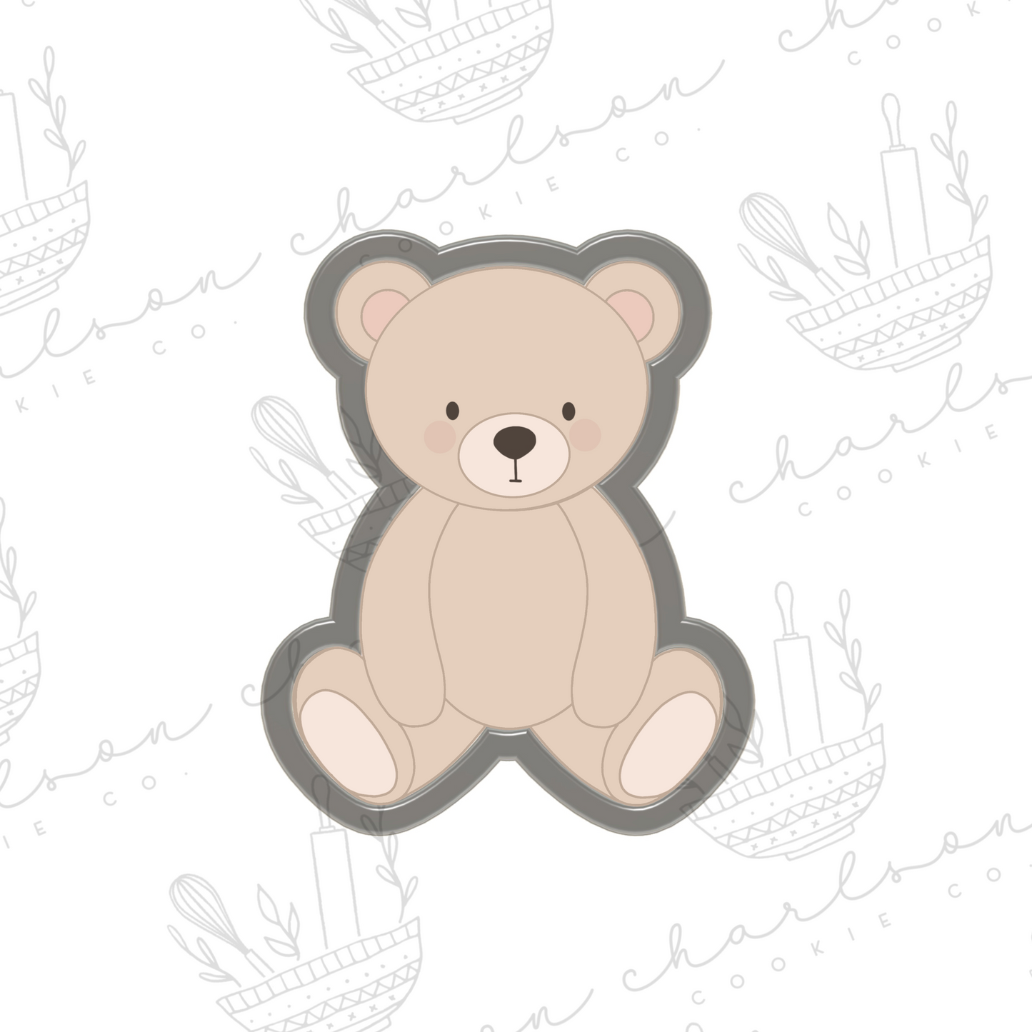 Teddy bear no. 4 cookie cutter