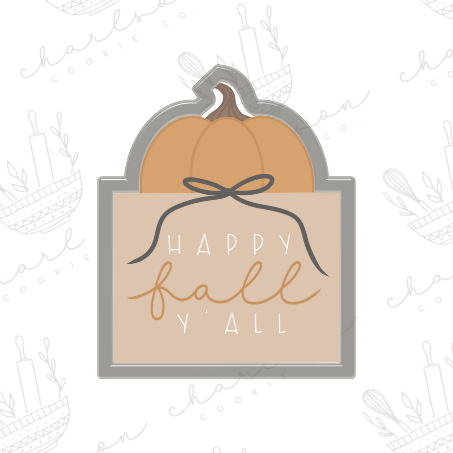 Pumpkin plaque no. 3 cookie cutter