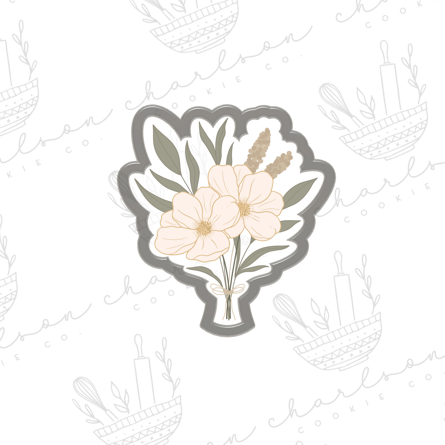 Floral bouquet no. 2 cookie cutter
