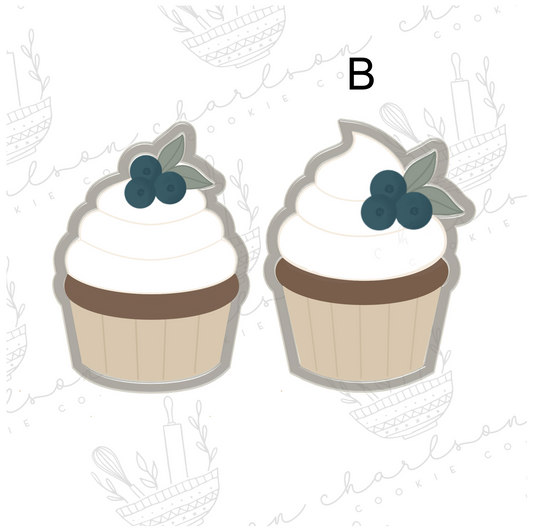 Berry cupcake cookie cutter
