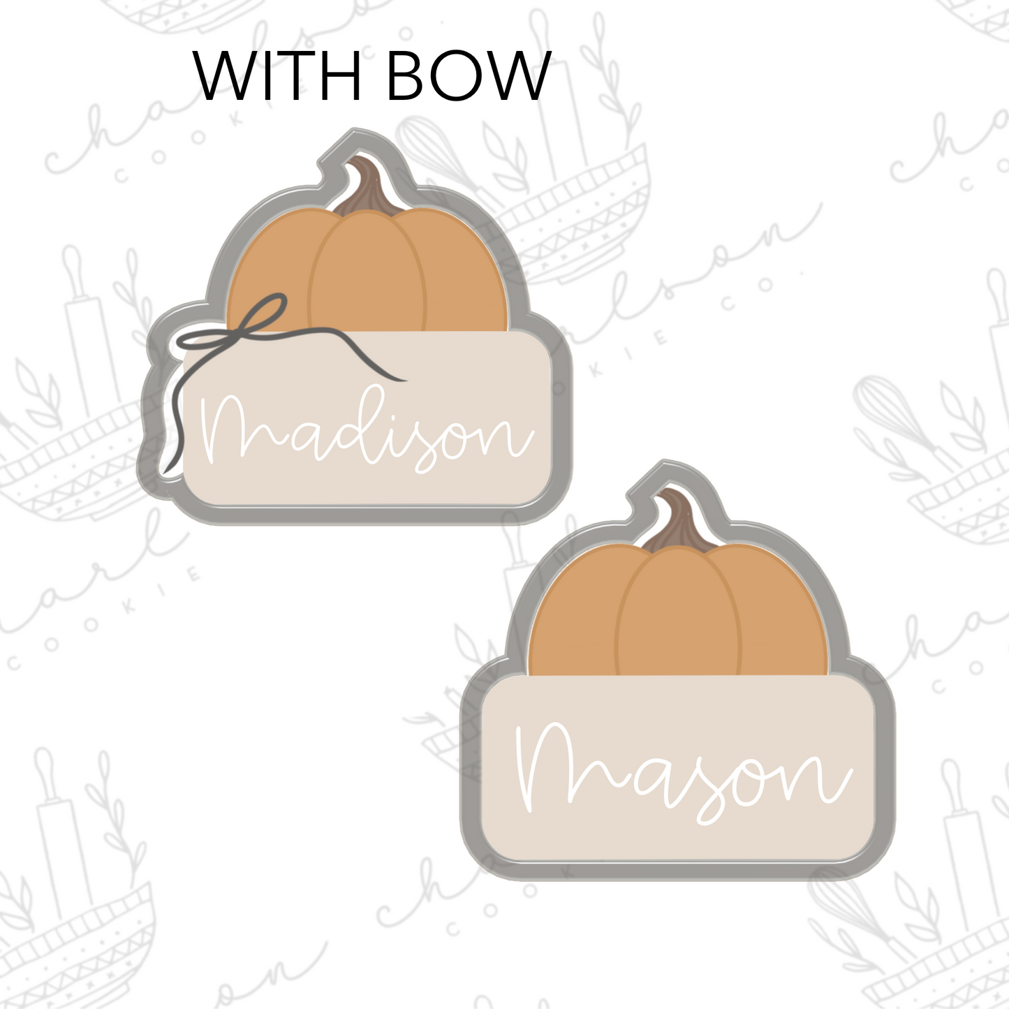 Pumpkin plaque no. 4 cookie cutter