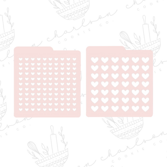 Hearts - Sprinkle Stencils (3D printed)