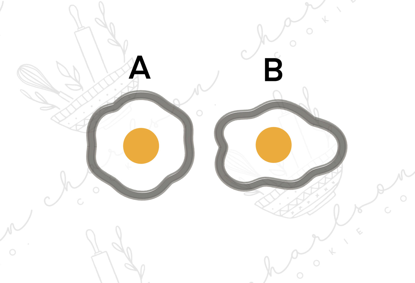 Fried egg cookie cutter