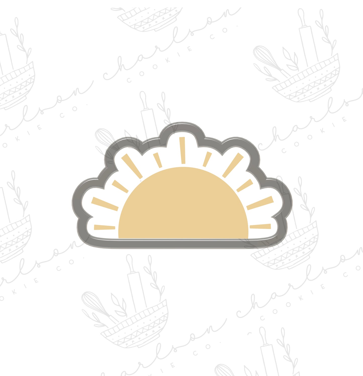 Sun cookie cutter