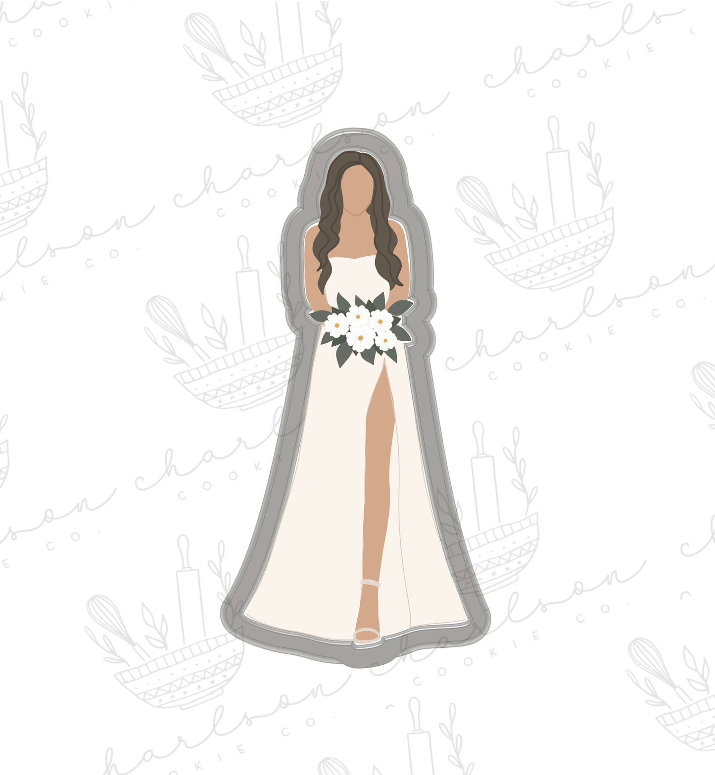 Bride cookie cutter