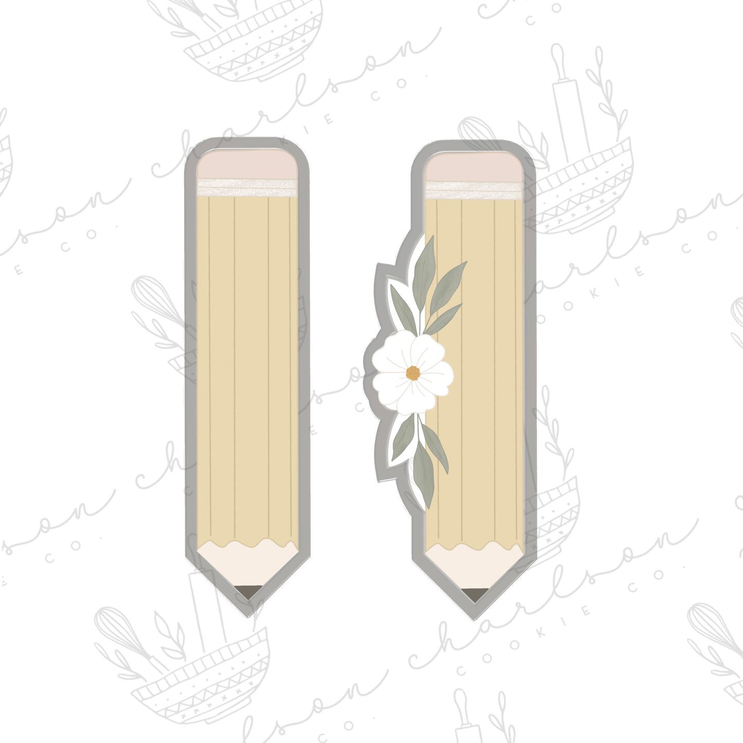 Pencil no. 2 cookie cutter