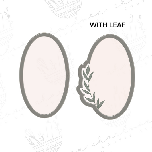 Oval no. 4 cookie cutter (Gussiedupcookieco)