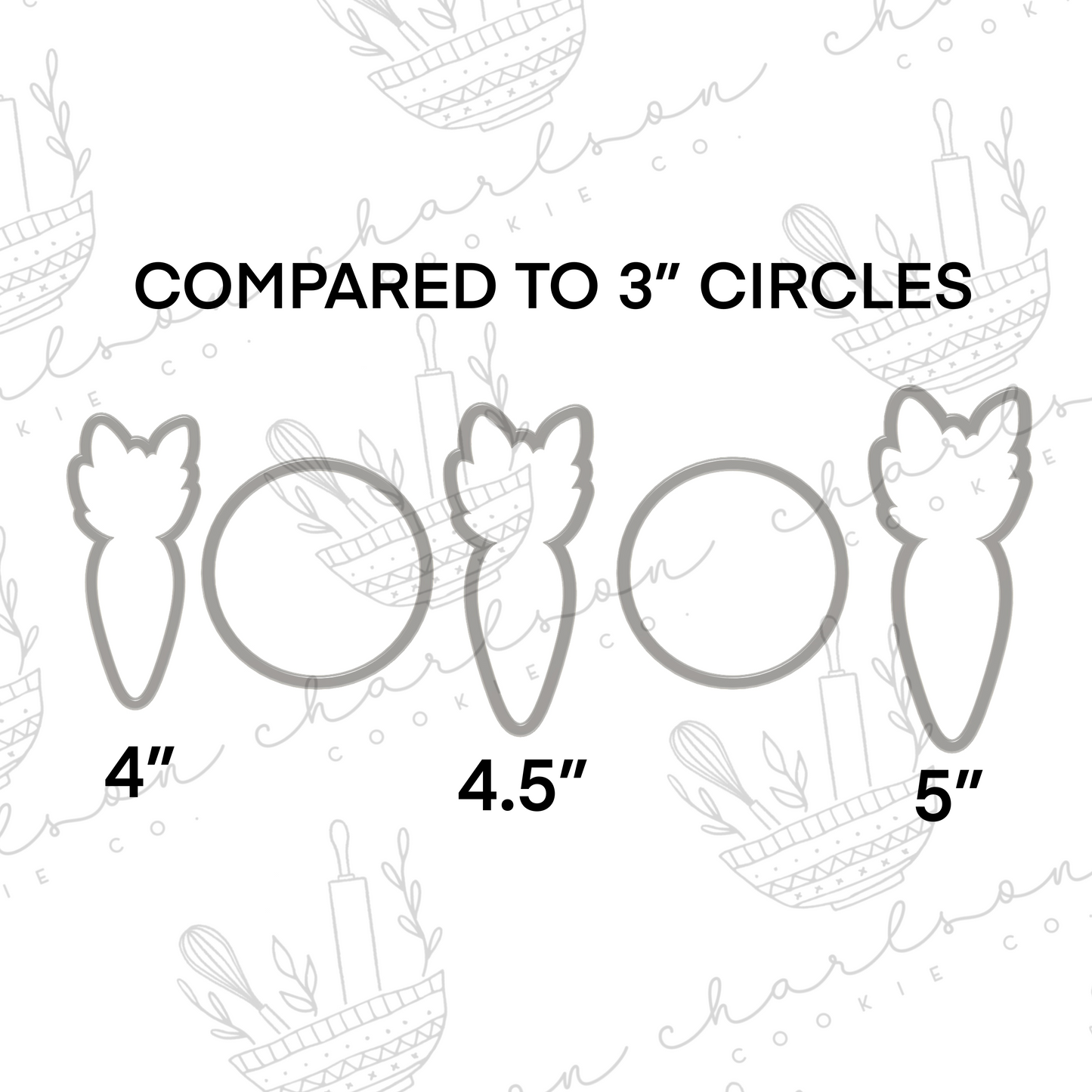 Carrot no. 2 cookie cutter