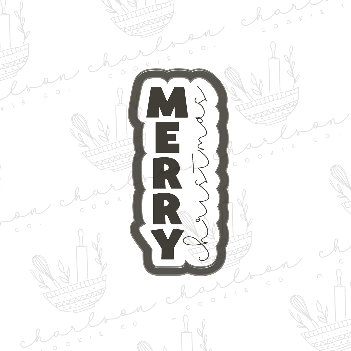 Merry Christmas cookie cutter
