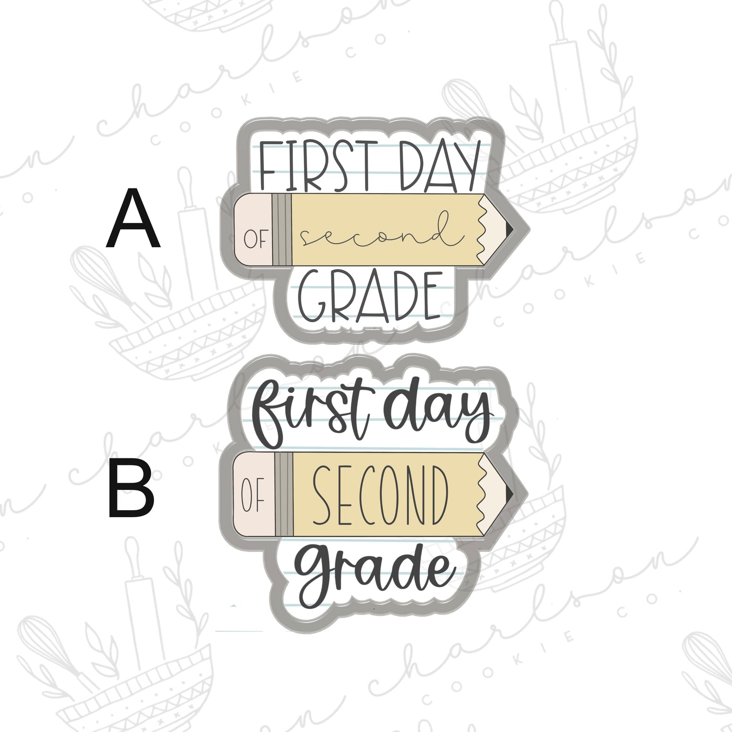 First day grade cookie cutter