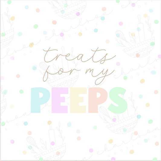 Treats for my peeps 2"x2" templates / Instant digital download
