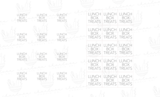 Lunch box treats - basic templates / Instant digital download