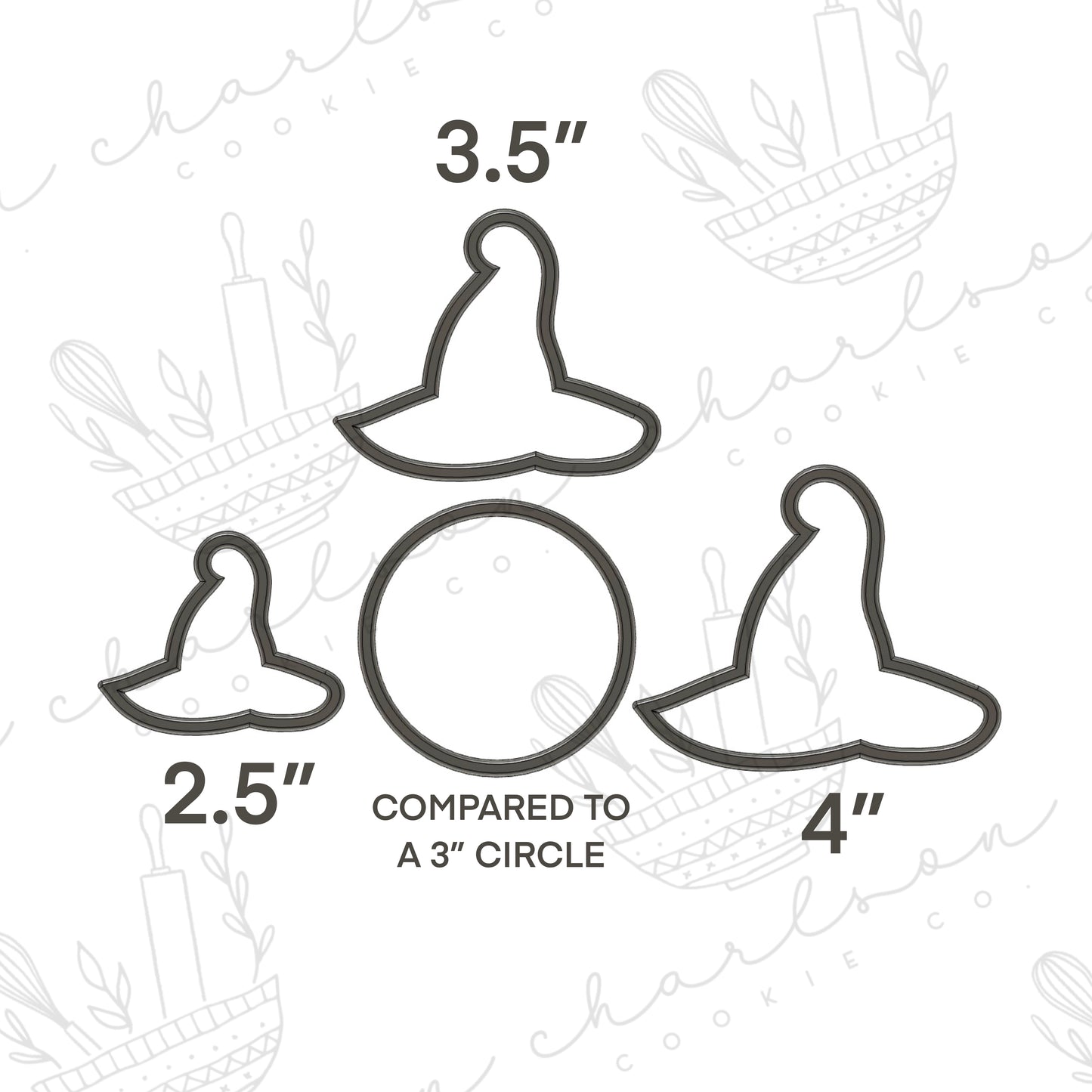 Witch hat cookie cutter