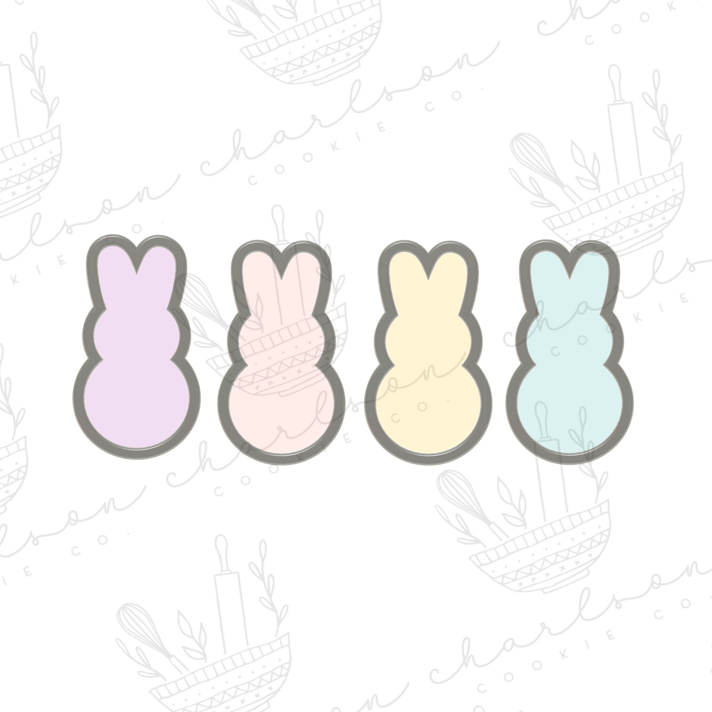 Tall bunny no. 2 cookie cutter