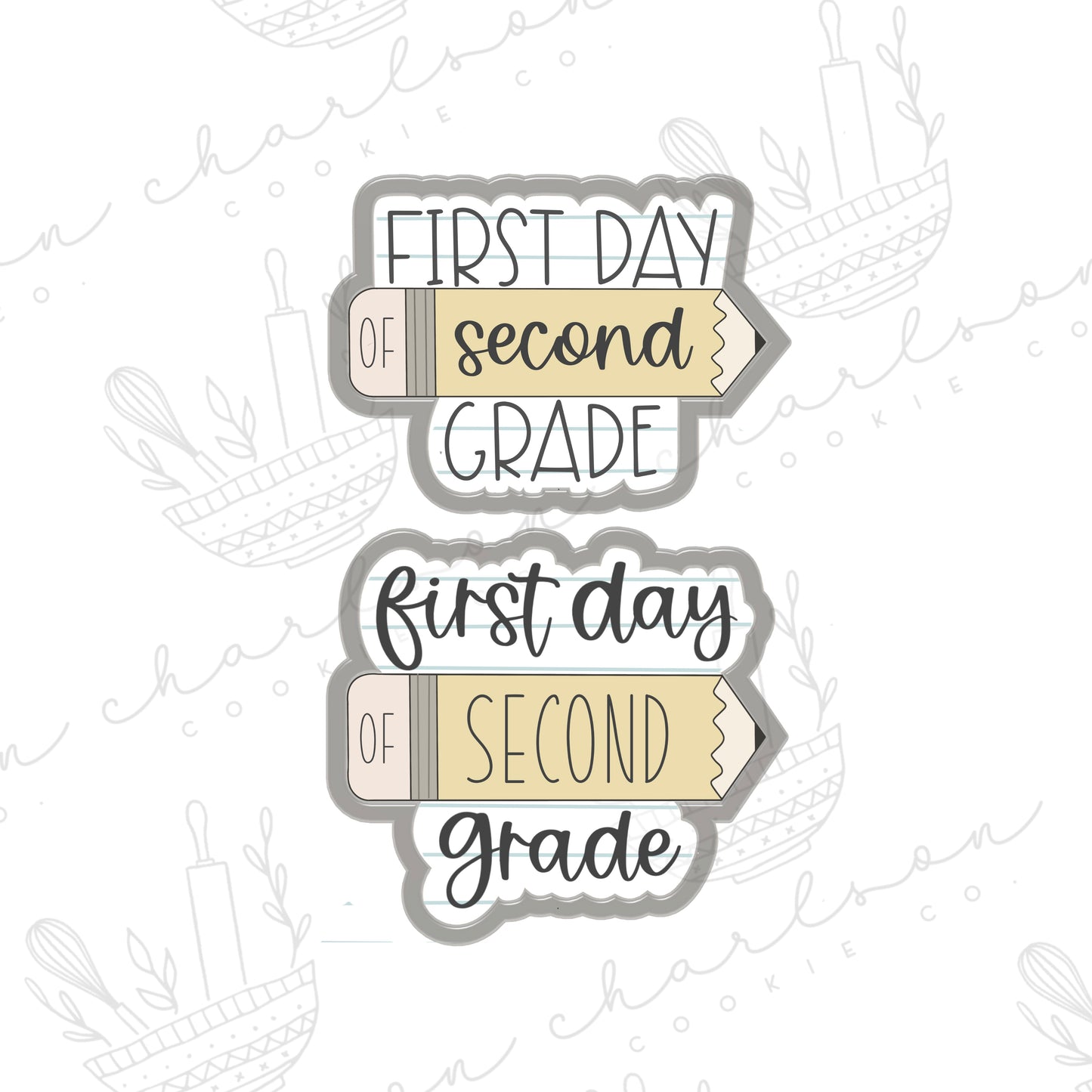 First day grade cookie cutter