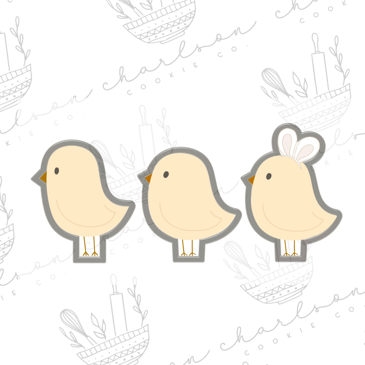 Chick cookie cutter