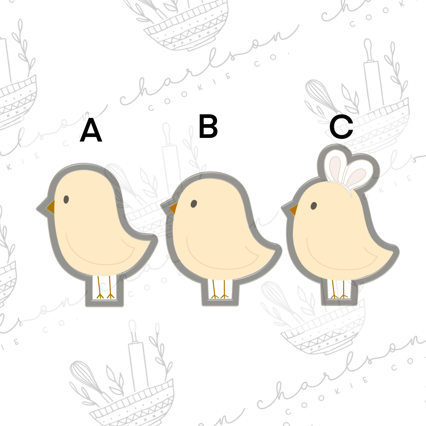 Chick cookie cutter