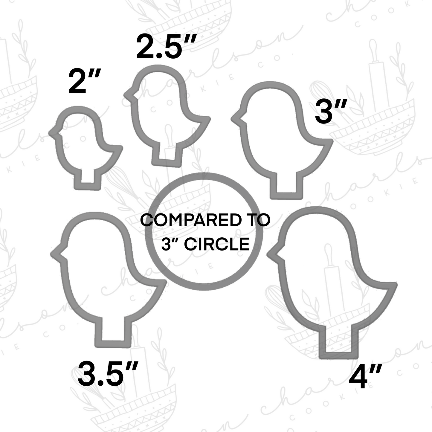 Chick cookie cutter