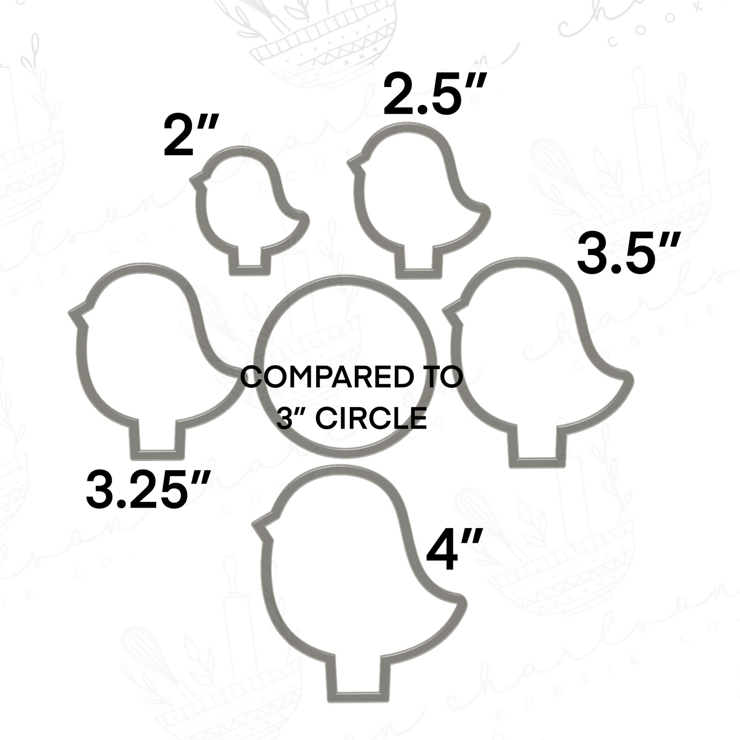 Chick cookie cutter