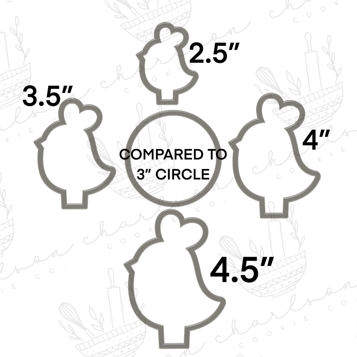 Chick cookie cutter