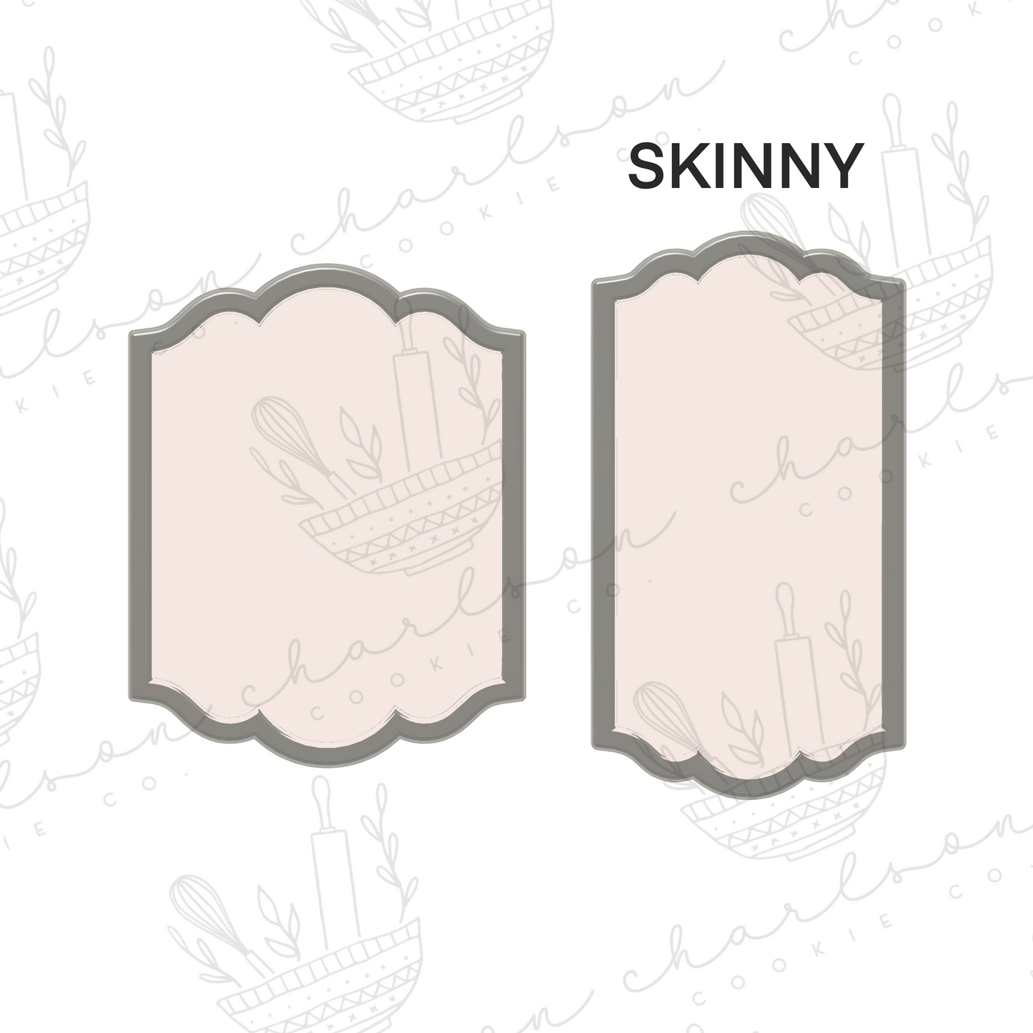 Plaque no. 9 cookie cutter