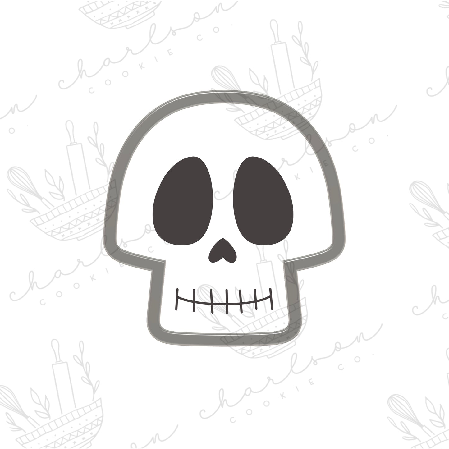 Skull no. 3 cookie cutter