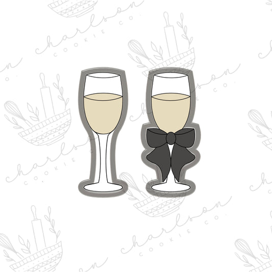 Champagne glass B cookie cutter