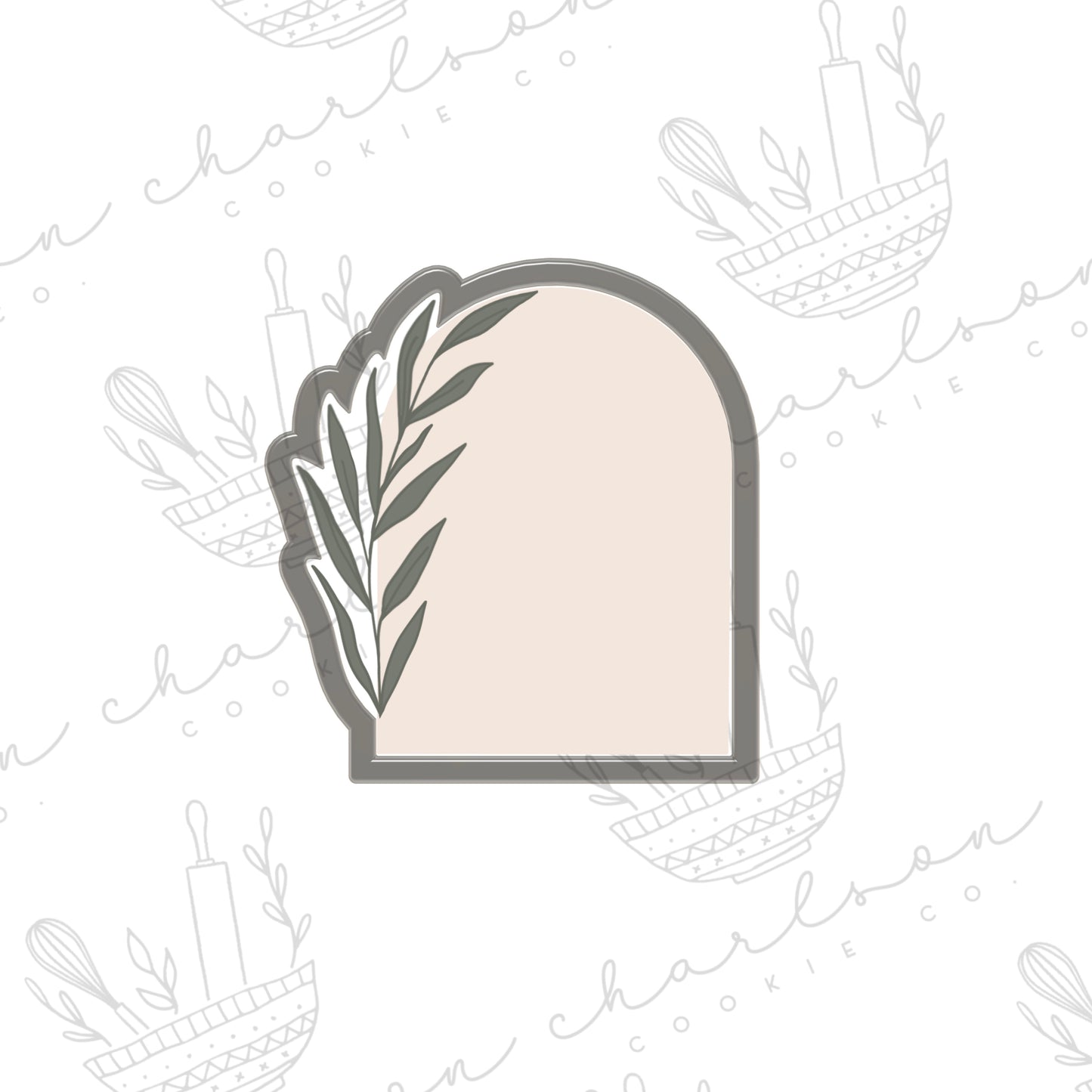 Arch with greenery cookie cutter