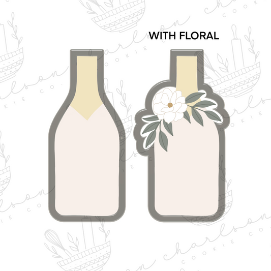 Wine bottle cookie cutter