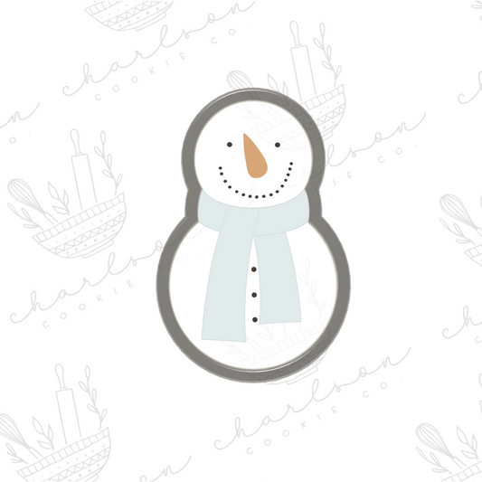 Snowman no. 3 cookie cutter