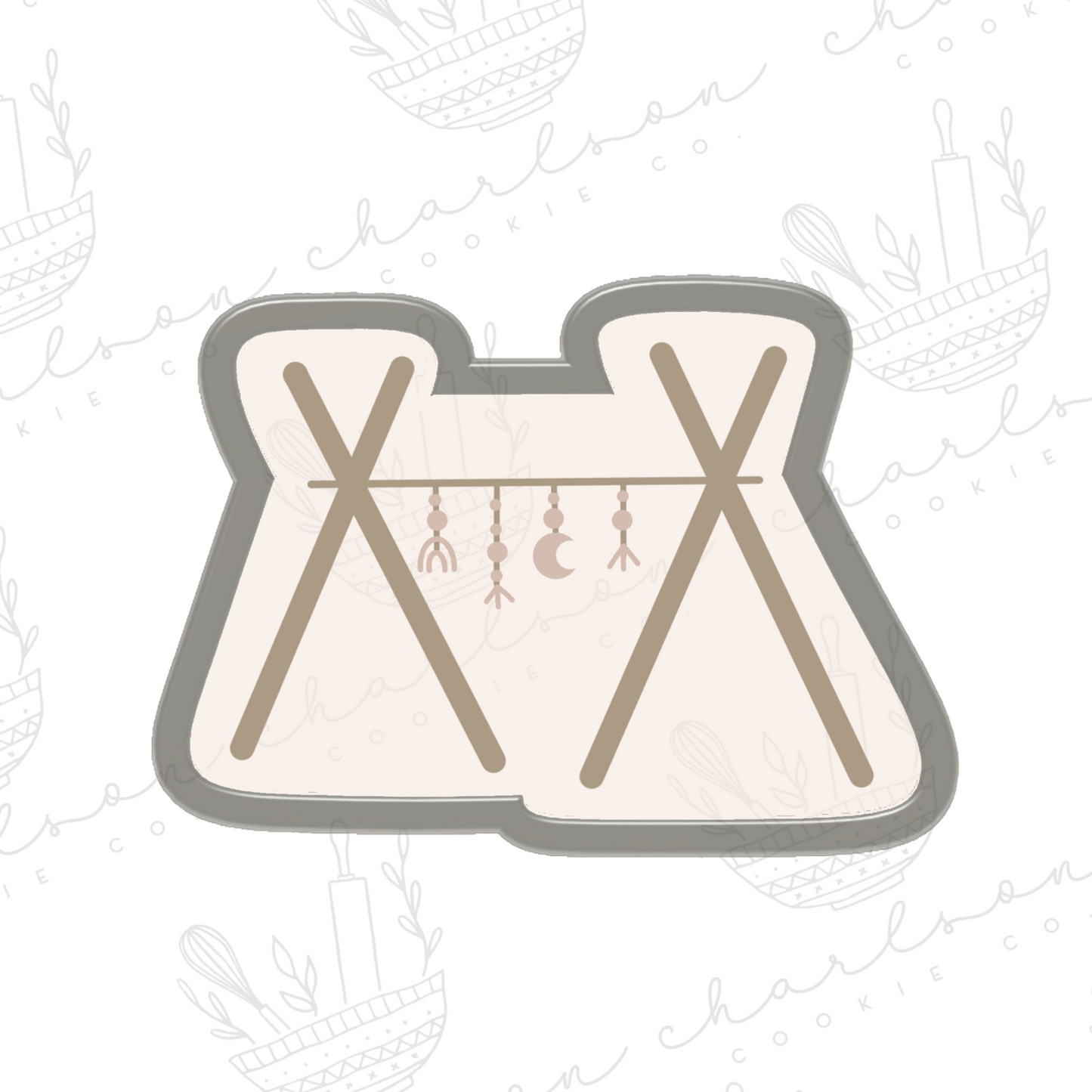 Baby play gym cookie cutter (Gussiedupcookieco)