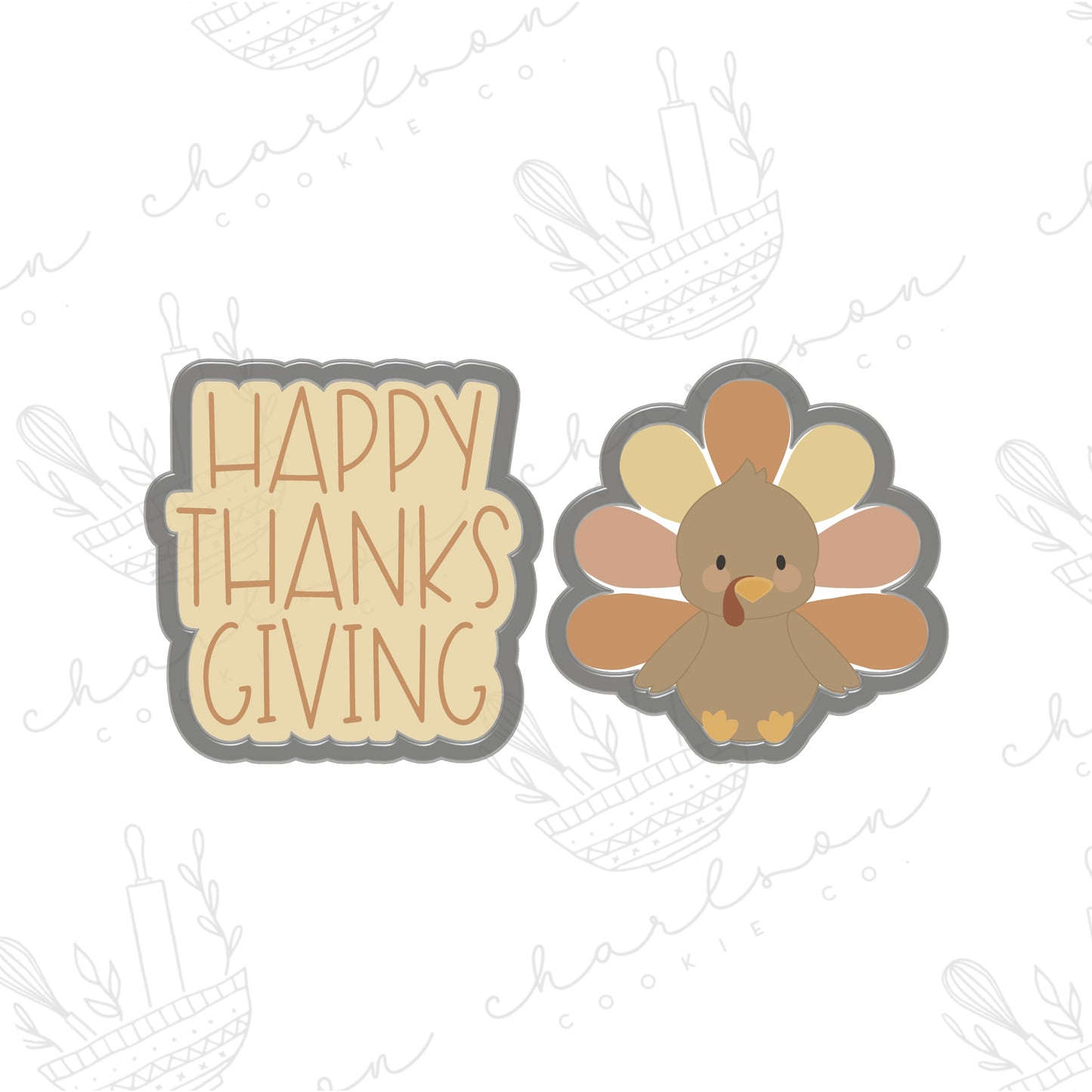 Happy thanksgiving cookie cutters