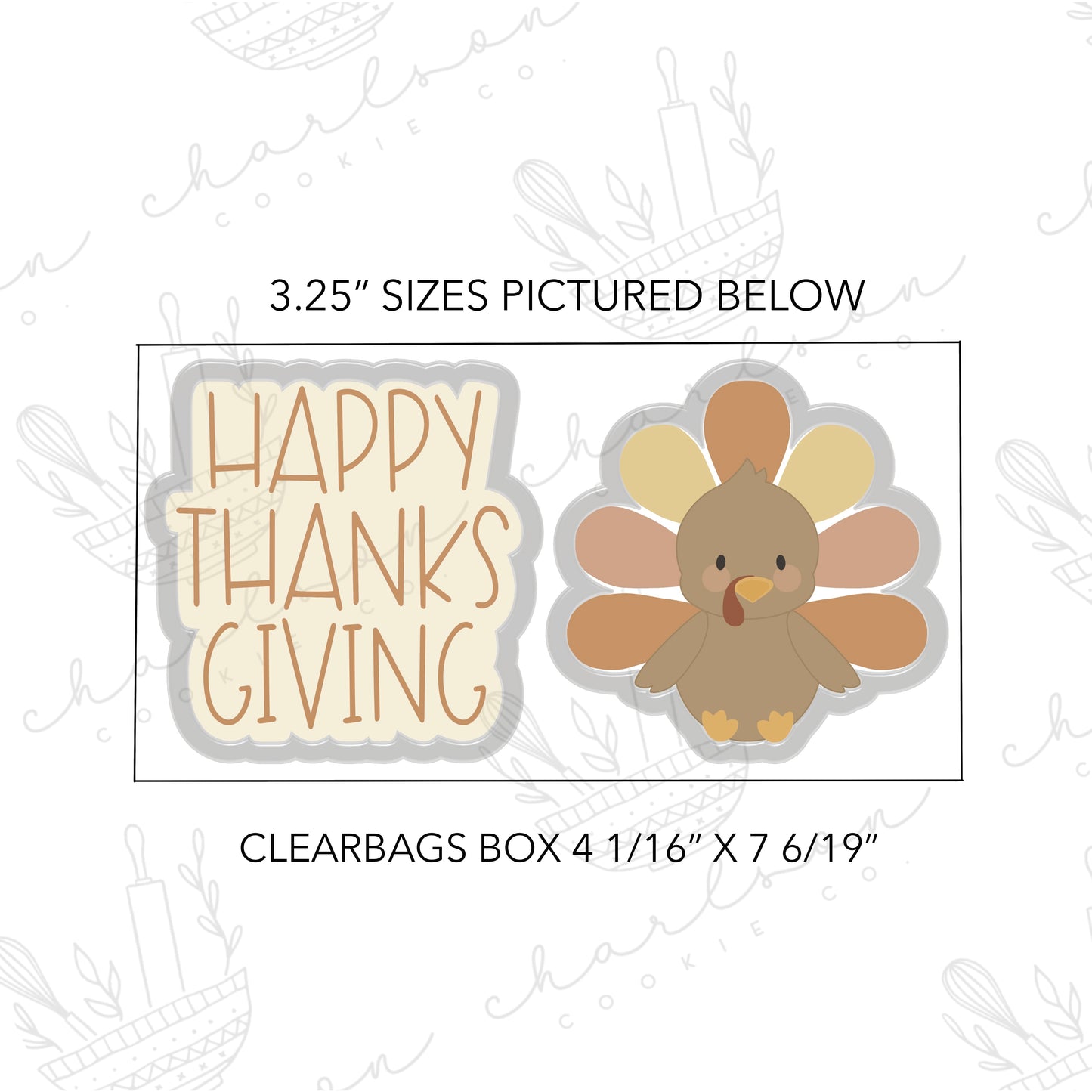 Happy thanksgiving cookie cutters