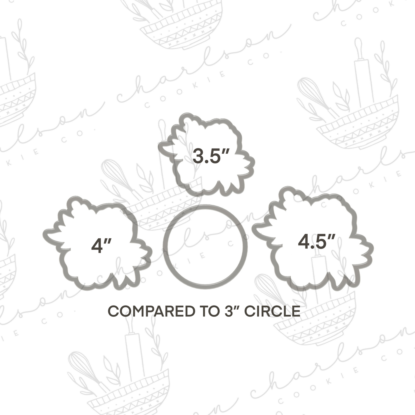 Flower cluster no. 2 cookie cutter
