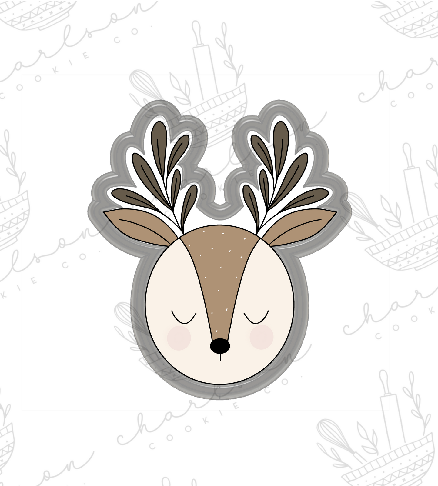 Deer head cookie cutter