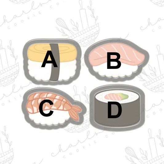 Sushi theme (mini) cookie cutters